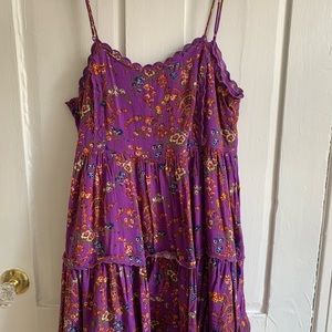 Purple babydoll dress